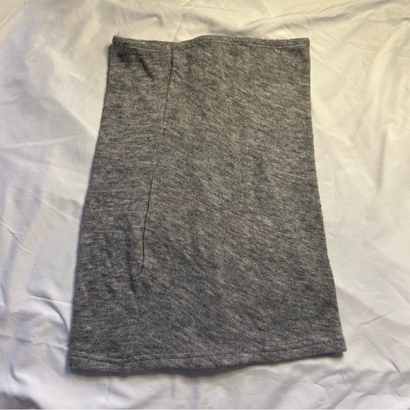 Grey knit Button-up skirt. So cute! And comfy! - Picture 3 of 3